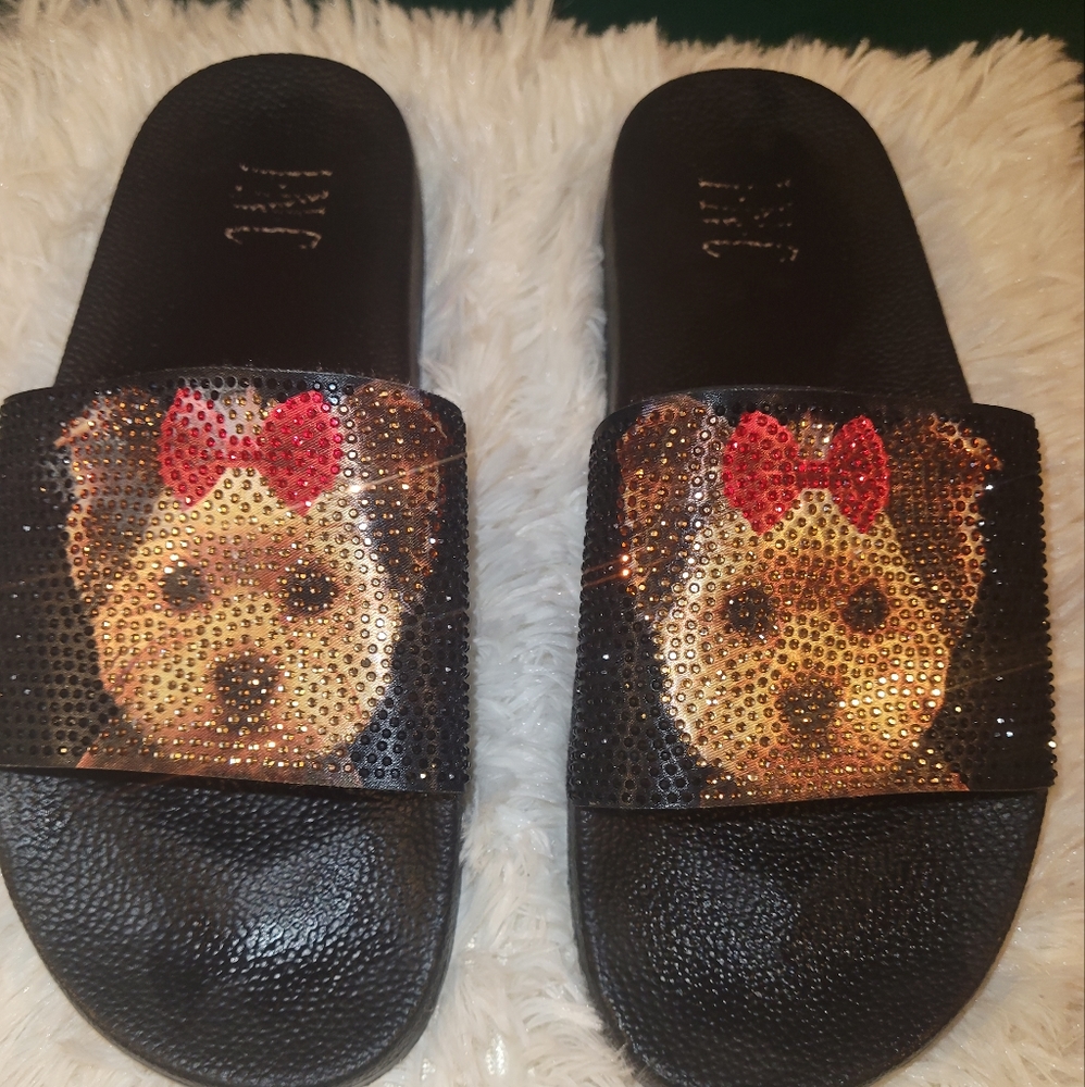 bling doggy slippers